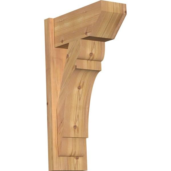 Ekena Millwork Olympic Slat Smooth Outlooker, Western Red Cedar, 7 1/2"W x 16"D x 28"H OUT08X16X28OLY06SWR - main